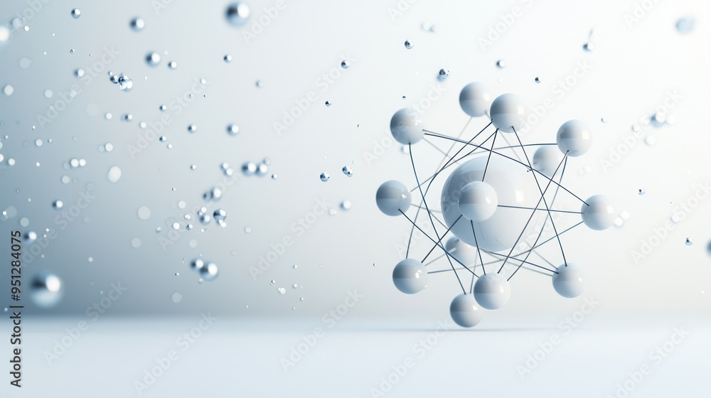 Aufkleber illuminated 3d render of fundamental physics equation on white background for mathematical science c