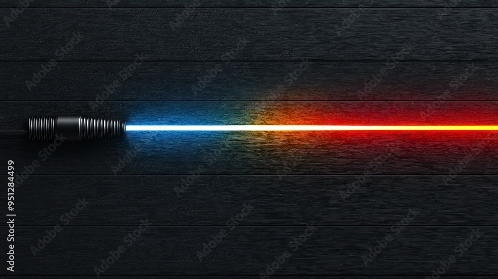 Poster brilliant white light spectrum prism in 3d render with high luminosity on clean background - optics 