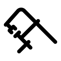 utility clamp, clamp, buffer, laboratory, equipment outline icon