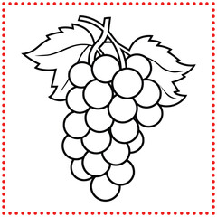 Grape Vector Icon   Perfect for Wine and Vineyard Designs