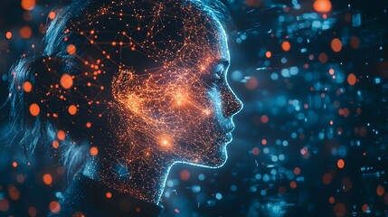 Interconnected Digital Human Silhouette with Global Network Projection