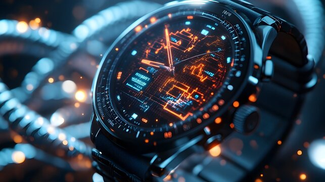 Futuristic Smartwatch Transforms Into Miniature Hospital With Robotic Surgeons Operating Inside