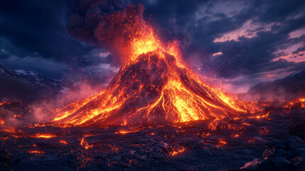Volcanic eruption