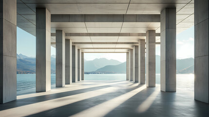 Modern building corridor