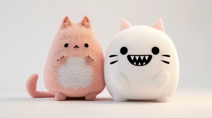 Adorable 3D creature illustration on white background, perfect for character design projects.