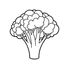Broccoli Line Icon simple Vector Illustration. Broccoli Icon