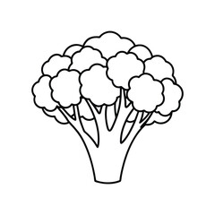 Broccoli Line Icon simple Vector Illustration. Broccoli Icon for design