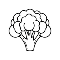 Broccoli Line Icon simple Vector Illustration. Broccoli Icon for design white background.