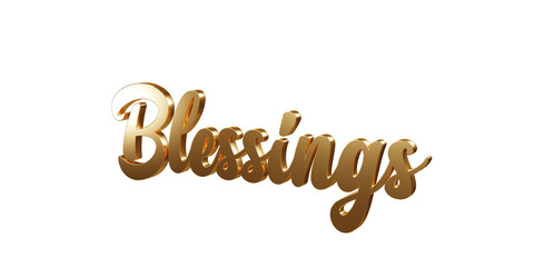 Luxury 3D gold text 