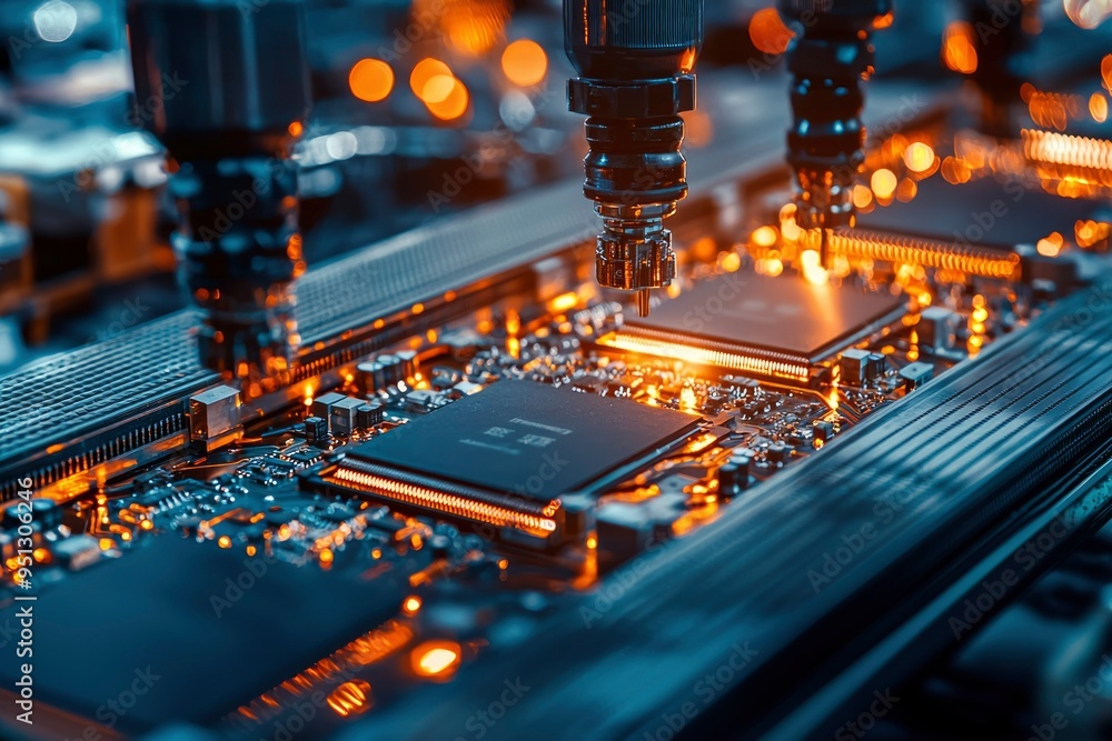 Poster automated assembly of electronic components on a circuit board