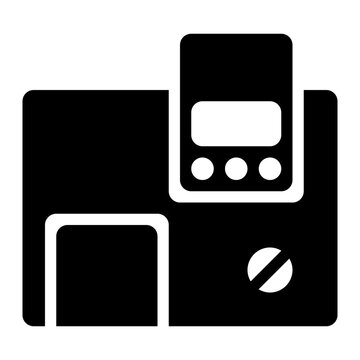 spectrometer, spectrophotometer, spectrograph, spectroscope, laboratory solid or glyph icon