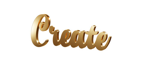 Fototapeta premium Luxury 3D gold text 