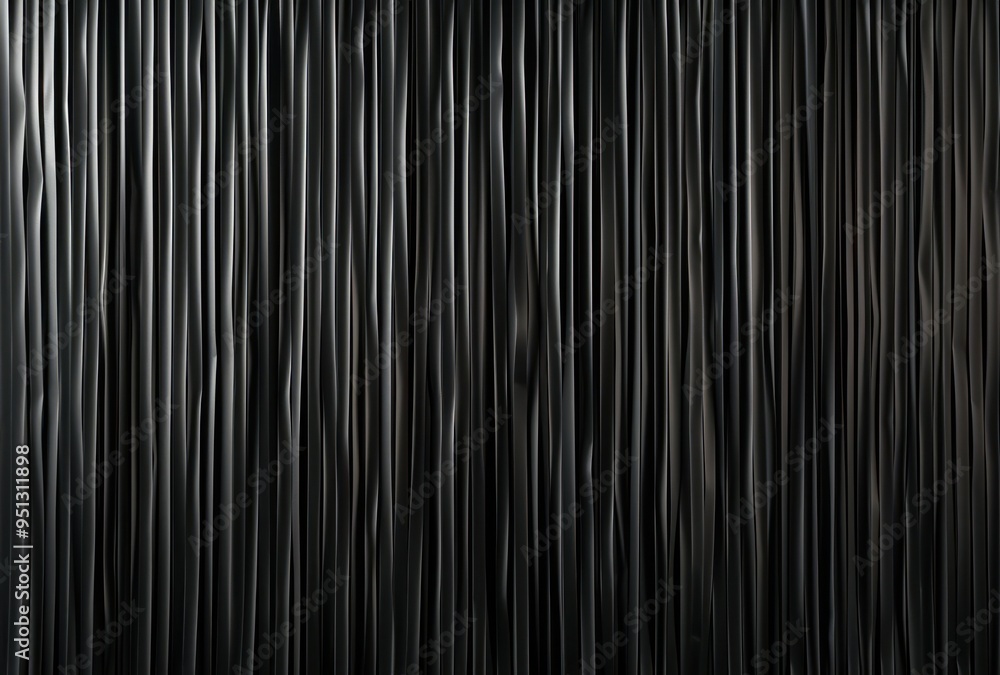 Poster abstract black fabric texture with vertical lines
