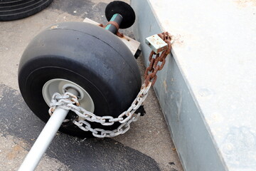 Old iron lock close up. Concept of safety and security.