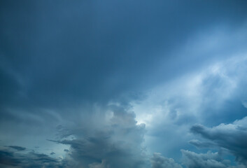 Cloud storm sky dark rain lightning thunder stoumy typhoon Nature light scene rainy atmosphere...