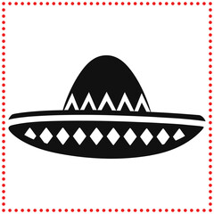 Traditional sombrero illustration, perfect for adding a touch of Mexican culture to your designs.