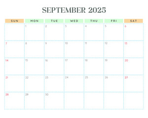 2025 Calendar - September