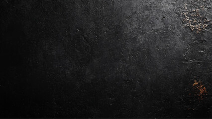 Textured black grunge background, abstract black and silver are light gray with white the gradient is the surface