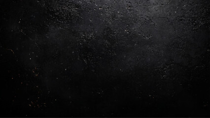 Black stone background, grey cement texture. Top view, flat lay,  Black paper . Black Cardboard for artworks.