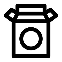 box, containers, packaging, storage, package outline icon