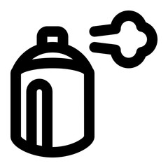 spray can, sprayer, squirt, containers, packaging outline icon