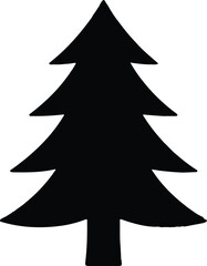 Christmas Tree Vector Art Illustration