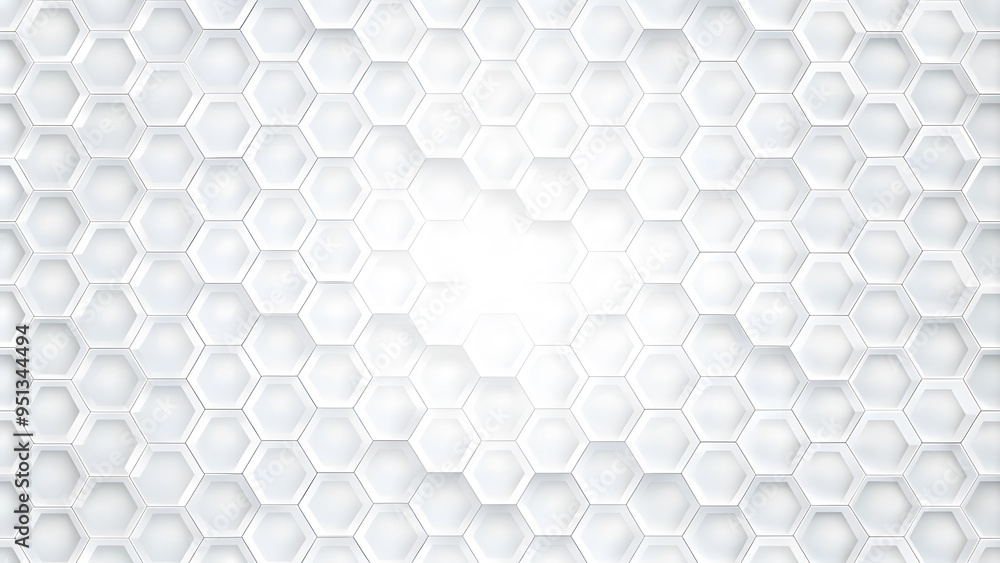 Poster Abstract 3d background with hexagons backdop Background. Abstract background with hexagons. Hexagonal background with white hexagon backdrop wallpaper