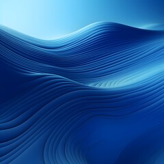 Fototapeta premium Mesmerizing Glowing Gradient Waves Cascade Over a Tranquil Navy Blue Ocean Background