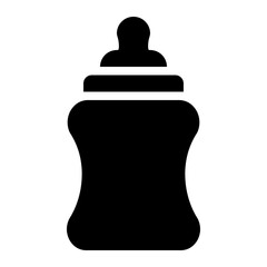 baby bottle, bottle, baby, containers, drink solid or glyph icon