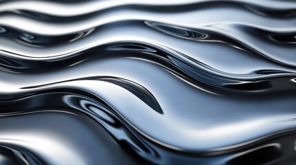 3d rendering of abstract flowing wavy liquid background