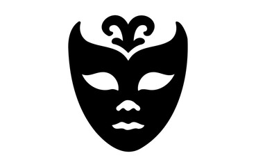 a mask icon of silhouette vector illustration