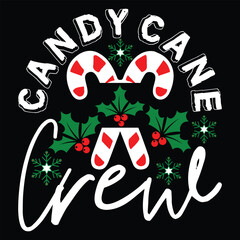 Candy Cane Crew T shirt 