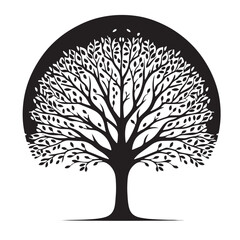 tree silhouette vector