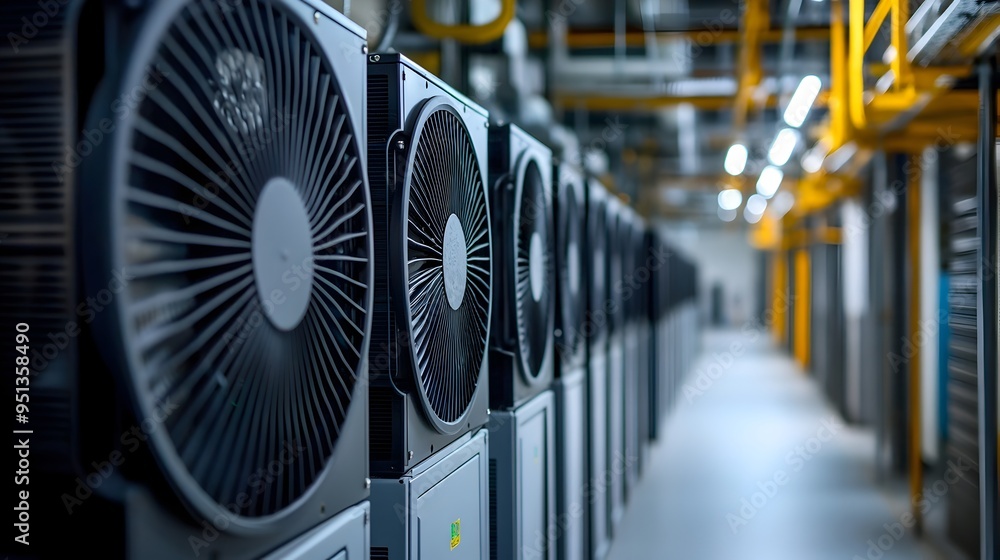 Poster precision air cooling units meticulously regulating temperature and humidity to ensure optimal clima