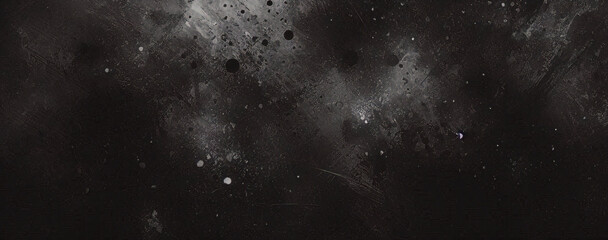 Fondo de hormig&oacute;n con textura grunge negro oscuro. Panorama de fondo o textura de pizarra negra gris oscuro. Textura de hormig&oacute;n negro vectorial. Fondo de pared de piedra.	