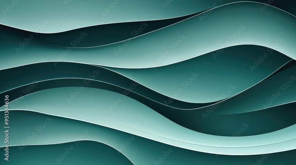 Poster abstract background with serene smooth lines