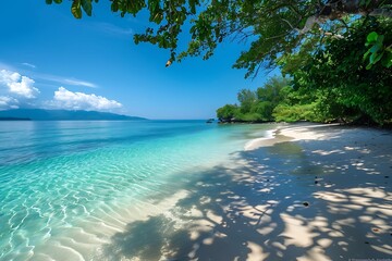 Beautiful tropical beach and sea landscape