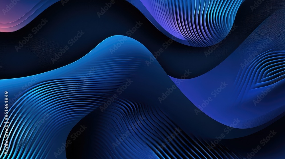 Poster abstract background with serene smooth lines