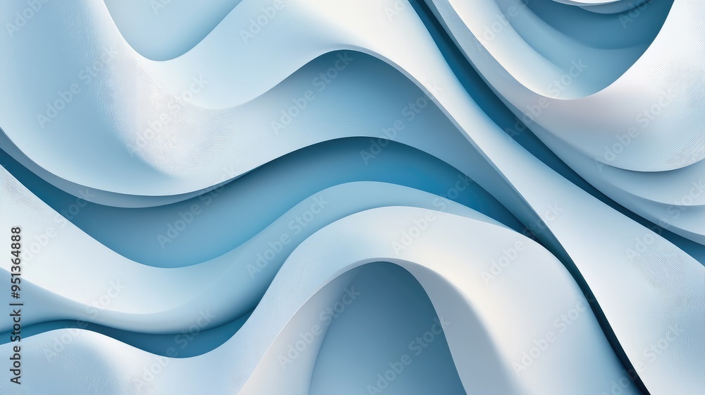 Poster abstract background with serene smooth lines