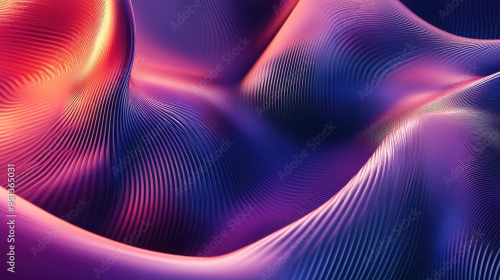 Poster abstract background with serene smooth lines