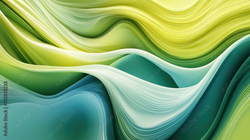 Poster abstract background with serene smooth lines