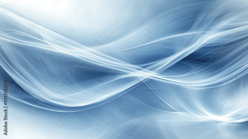Aufkleber abstract background with serene smooth lines