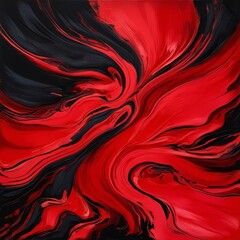 Vibrant abstract background with bold, fire engine red hues and deep, rich black tones
