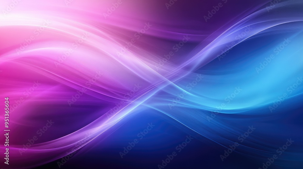Poster abstract background with serene smooth lines