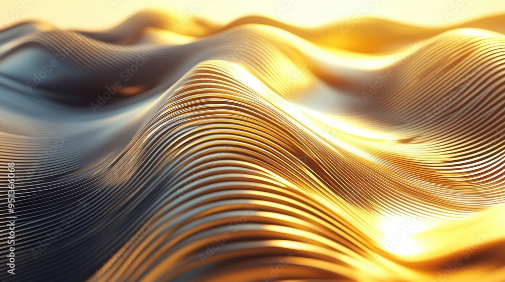 Poster Abstract Background with Serene Smooth Lines