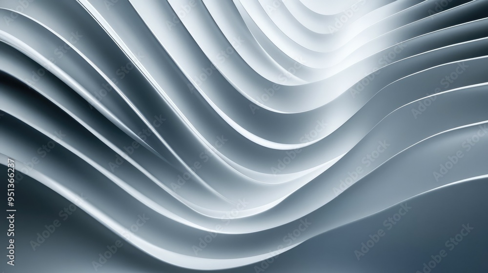 Poster abstract background with serene smooth lines