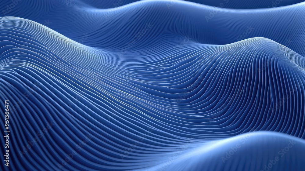 Poster Abstract Background with Serene Smooth Lines