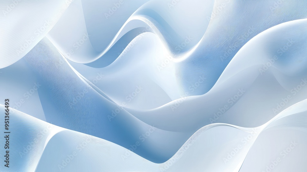 Poster Abstract Background with Serene Smooth Lines