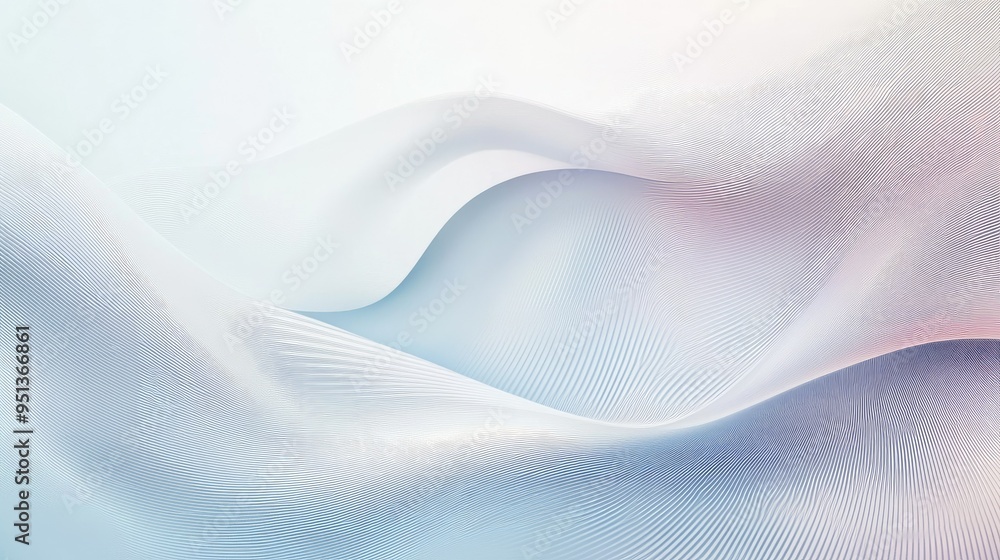 Poster abstract background with serene smooth lines