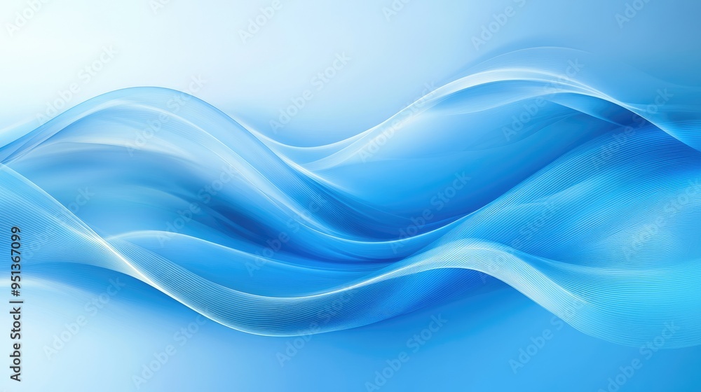 Poster abstract background with serene smooth lines